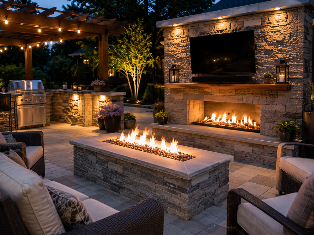 Gas Firepit Fireplace Northern VA DC